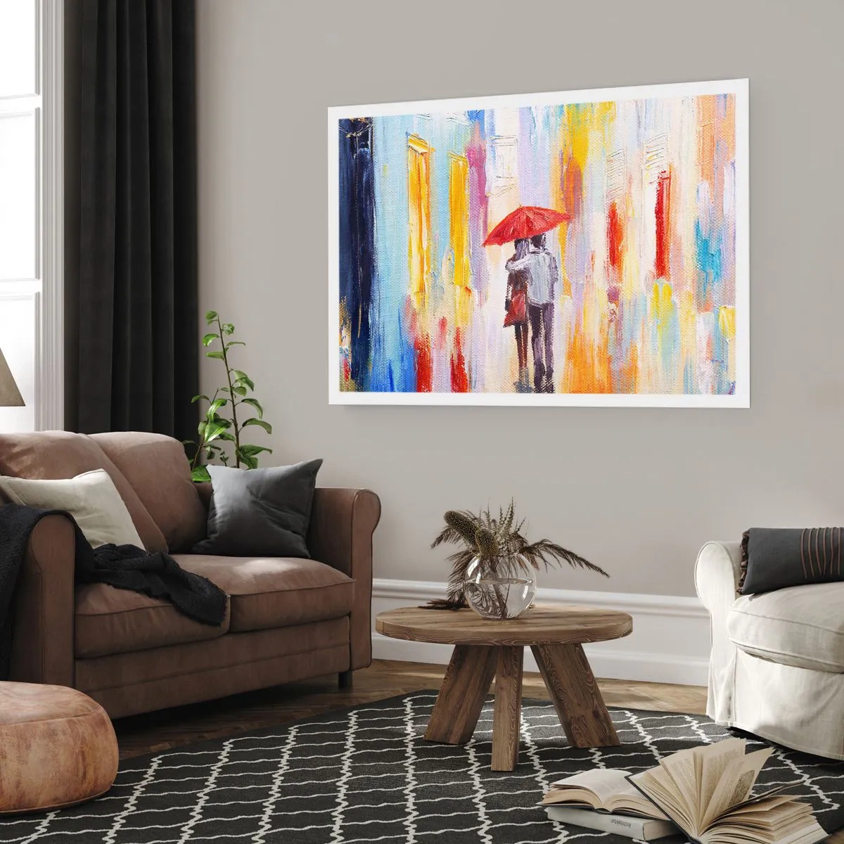 Plakat - Lad det regne  mere - 40x30 cm