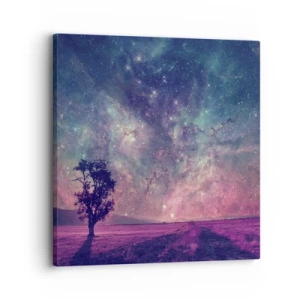 Lærredstryk - Billede på lærred - Under en magisk himmel - 30x30 cm