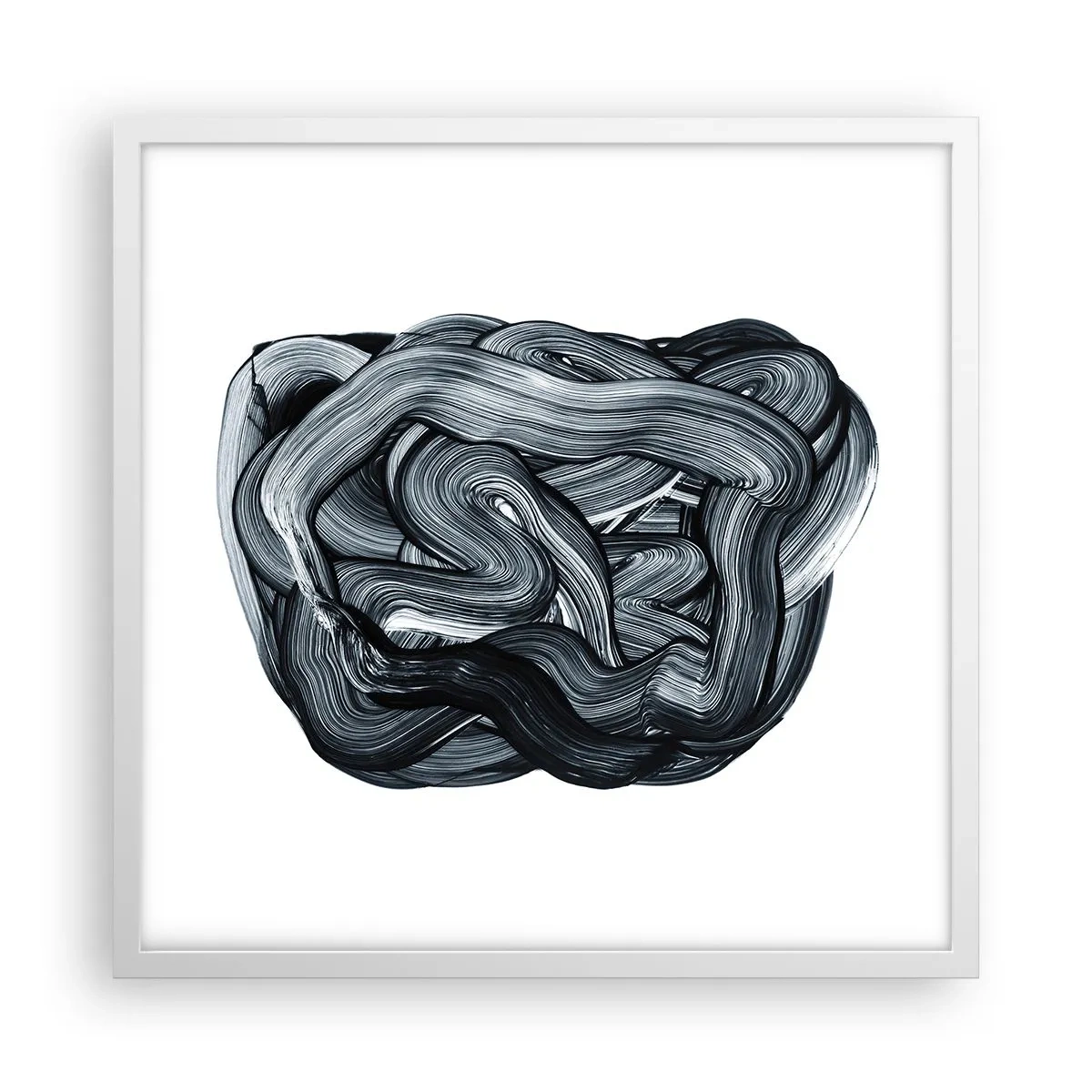 Plakat i hvid ramme - Så enkelt er det ikke - 50x50 cm