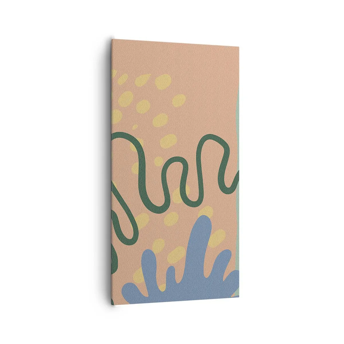 Lærredstryk - Billede på lærred - Abstraktion: naturens mangfoldighed - 65x120 cm