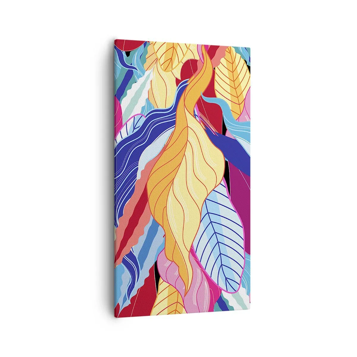 Lærredstryk - Billede på lærred - Et farverigt rod - 55x100 cm