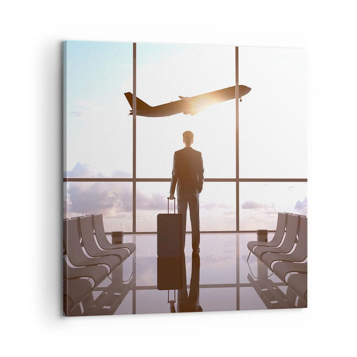 Lærredstryk - Billede på lærred - Du har tid, sæt farten ned - 60x60 cm