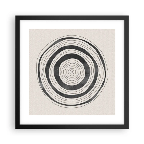 Plakat i sort ramme - Det vigtige er det, der er imellem - 40x40 cm