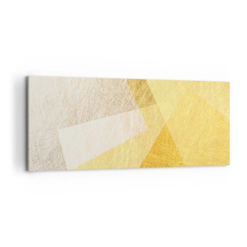 Lærredstryk - Billede på lærred - Geometriens vejr - 100x40 cm