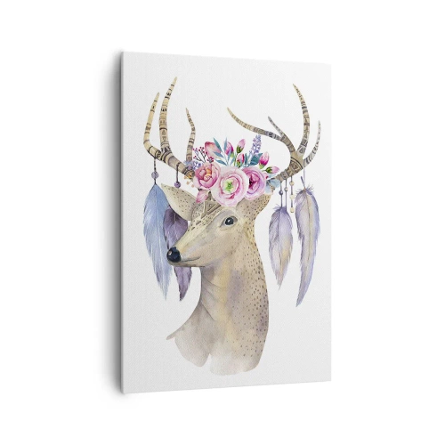 Lærredstryk - Billede på lærred - Sjælsguide - blid, uskyldig - 70x100 cm