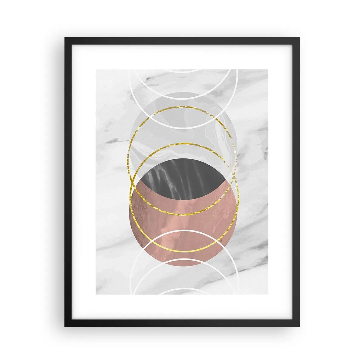 Plakat i sort ramme - Sfærernes musik - 40x50 cm