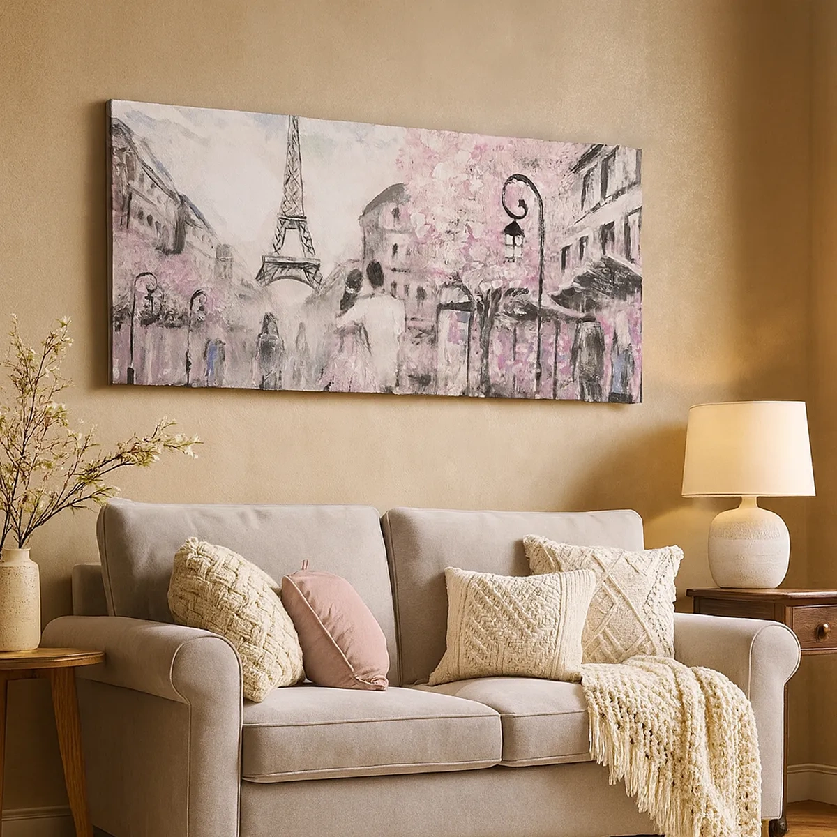 Lærredstryk - Billede på lærred - Hvis du bliver forelsket, er det kun i... - 30x30 cm