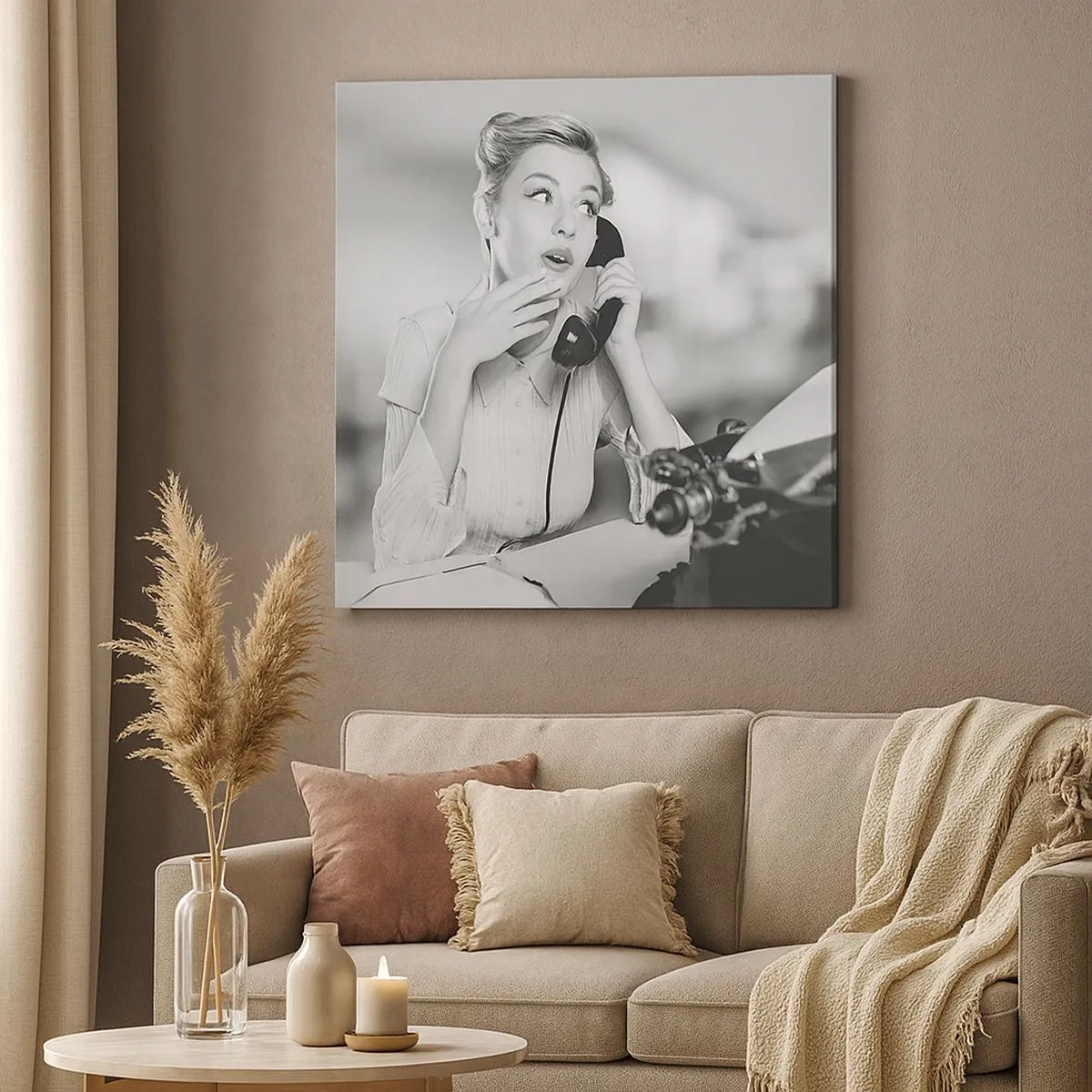 Lærredstryk - Billede på lærred - Hej, vi er i 1950'erne. - 30x30 cm