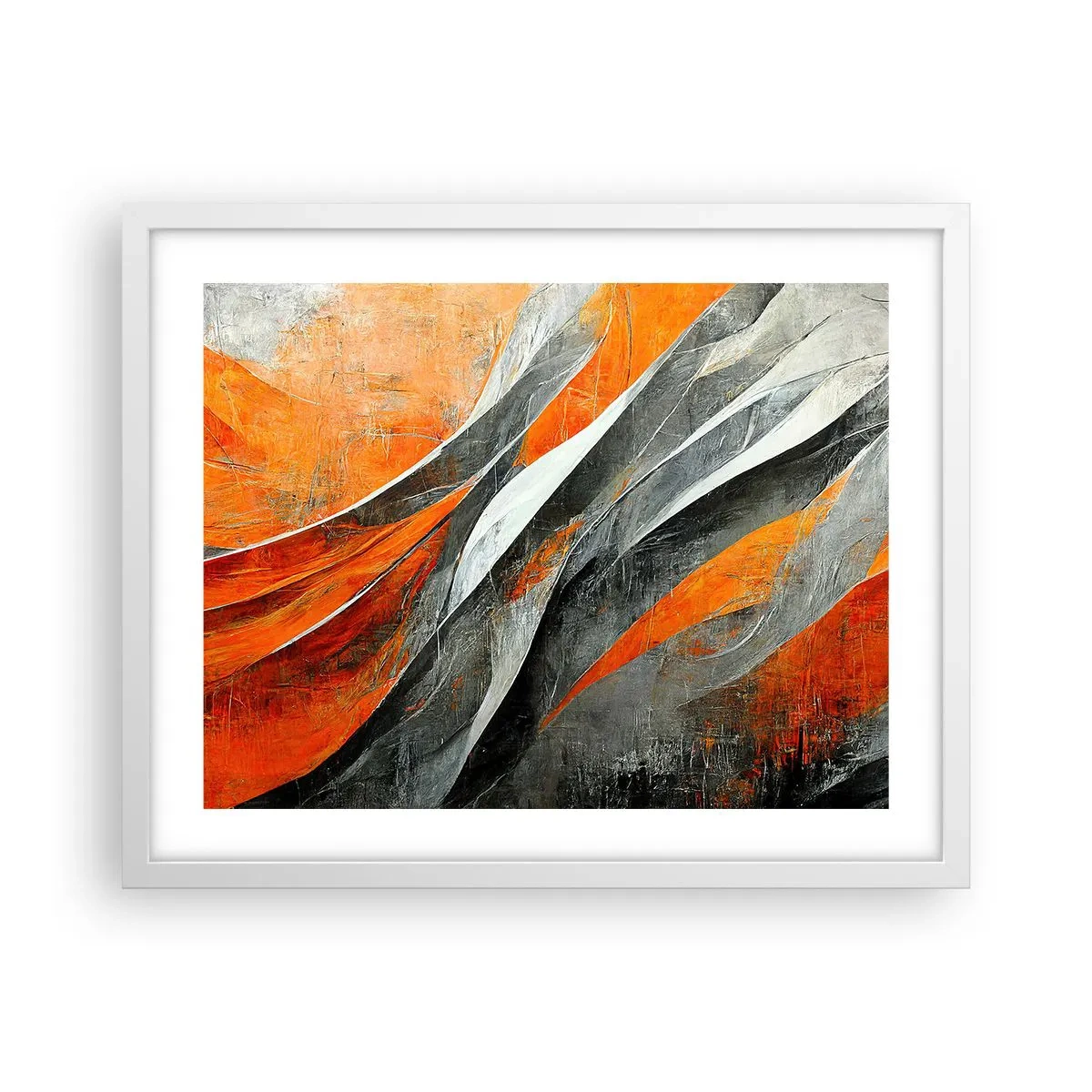 Plakat i hvid ramme - Varme og kulde - 50x40 cm