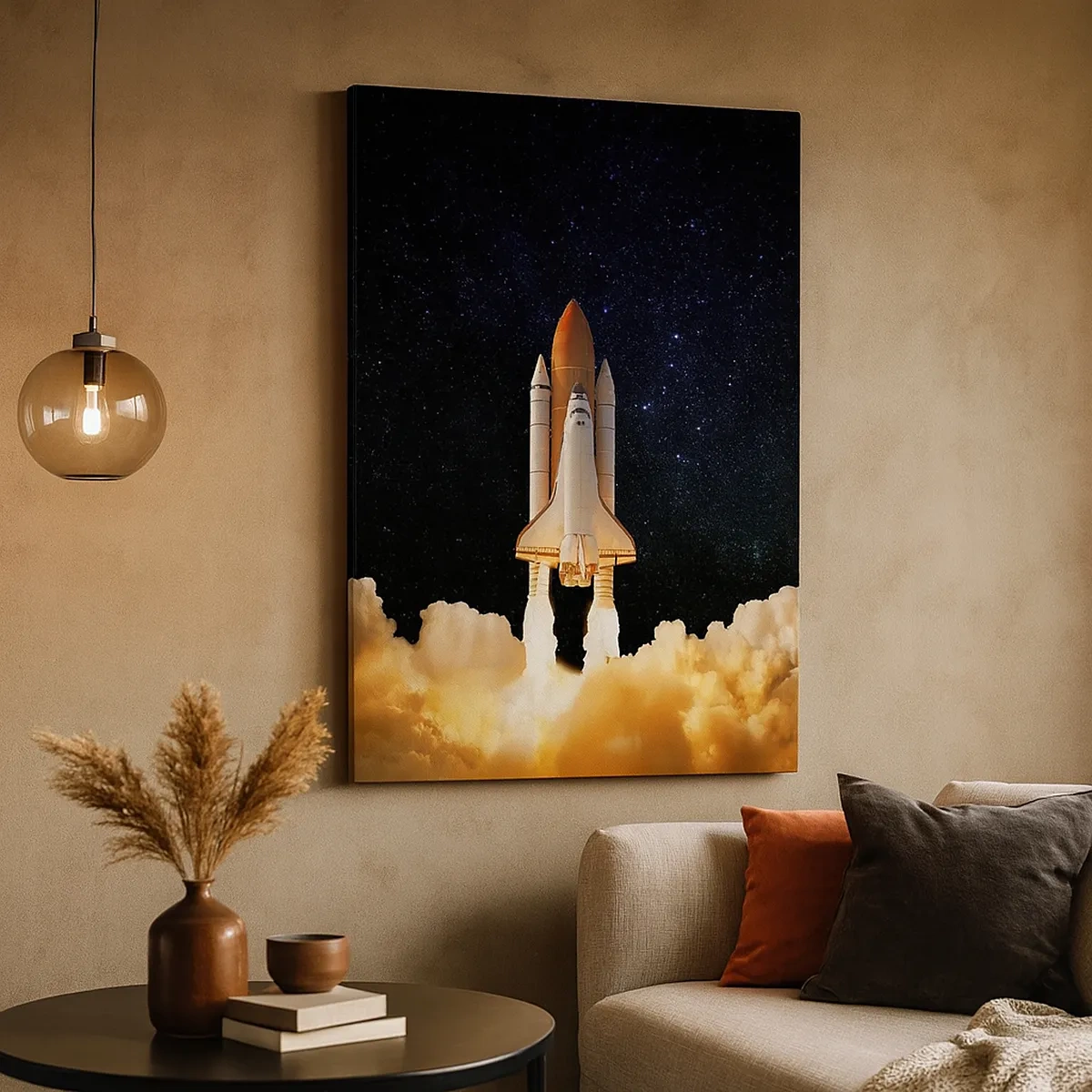 Lærredstryk - Billede på lærred - Ad astra! - 50x70 cm