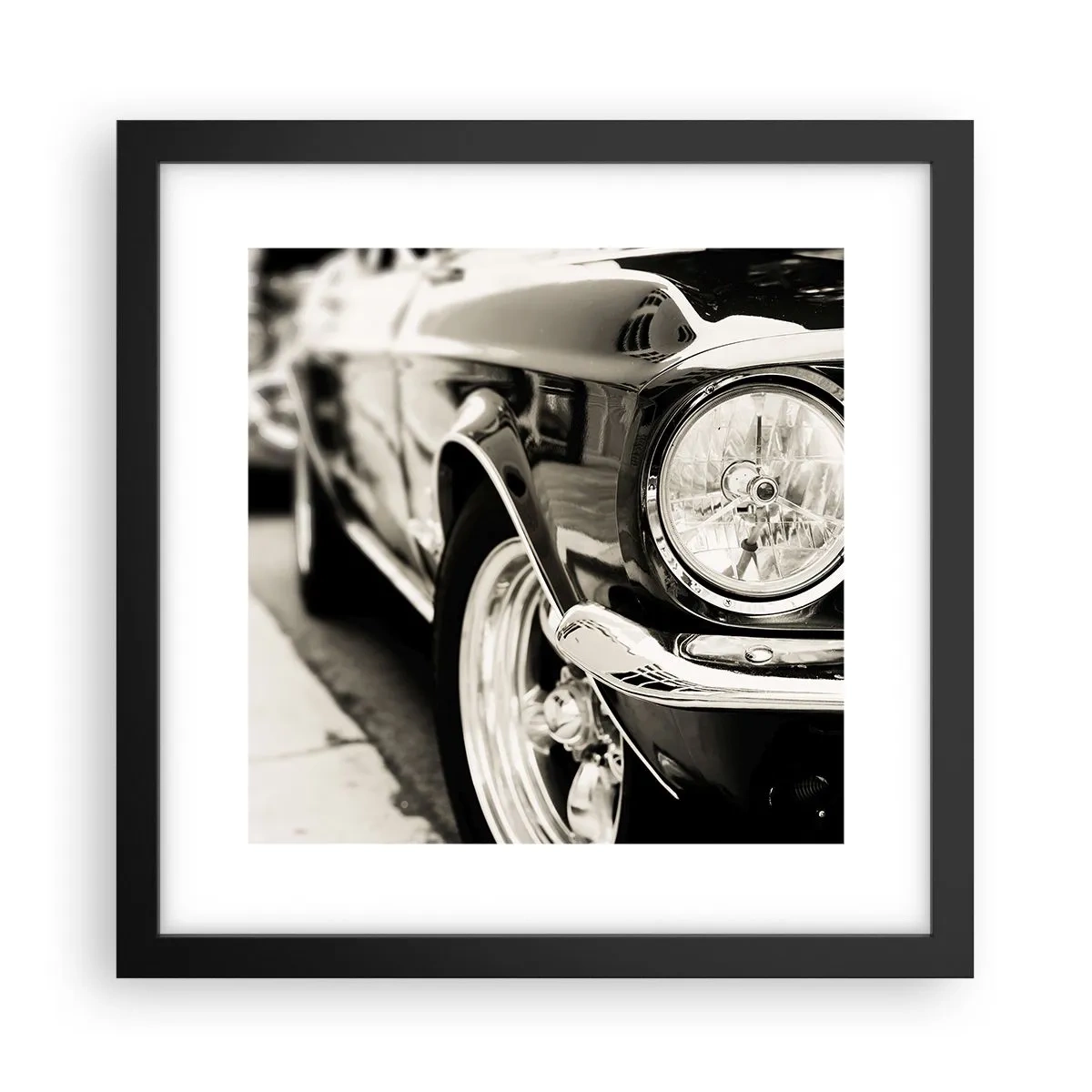 Plakat i sort ramme - Vedvarende glans - 30x30 cm