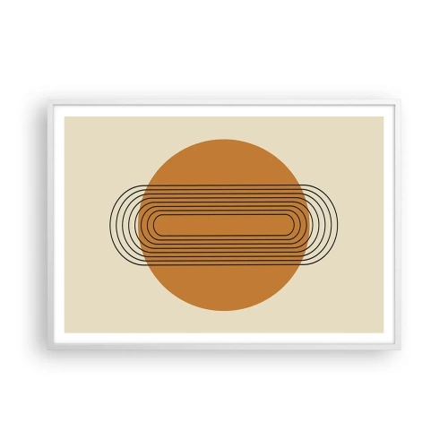 Plakat i hvid ramme - Den perfekte plan - 100x70 cm
