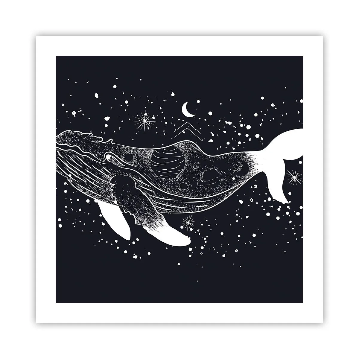 Plakat - I universets ocean - 50x50 cm