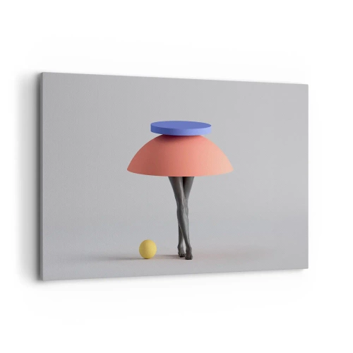 Lærredstryk - Billede på lærred - Surrealistisk komposition - 120x80 cm