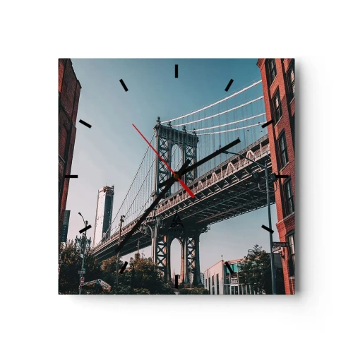 Vægur, Uret - Over byens bølger - 30x30 cm