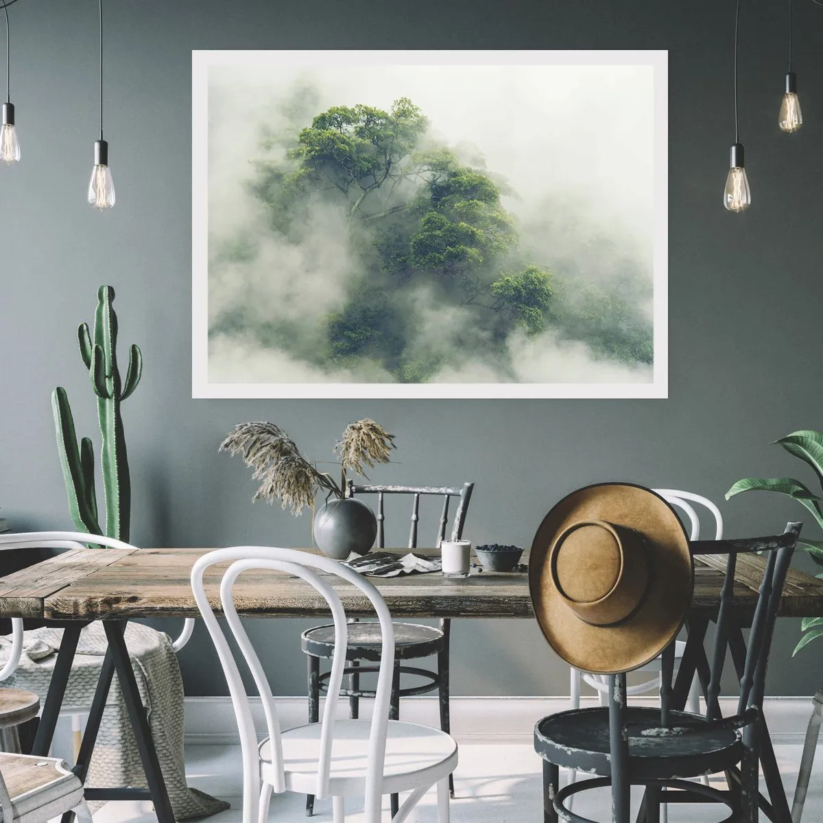 Plakat - Pakket ind i tåge - 50x40 cm