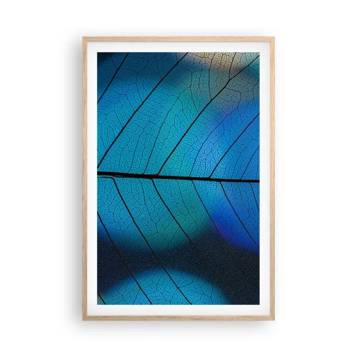 Plakat i ramme af lyst egetræ - Indviklet konstruktion - 61x91 cm