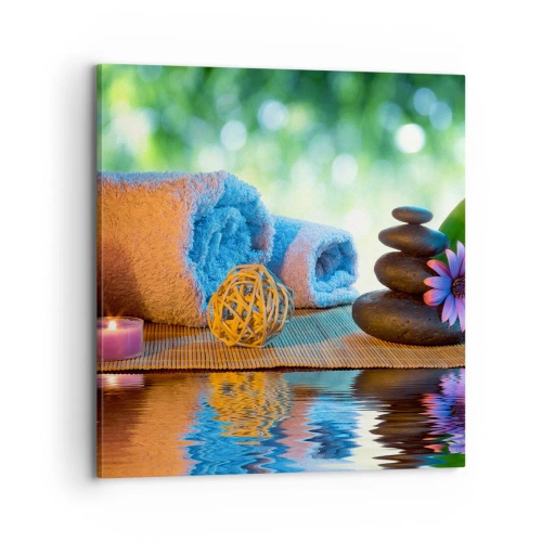 Lærredstryk - Billede på lærred - Tid til kroppen - 70x70 cm