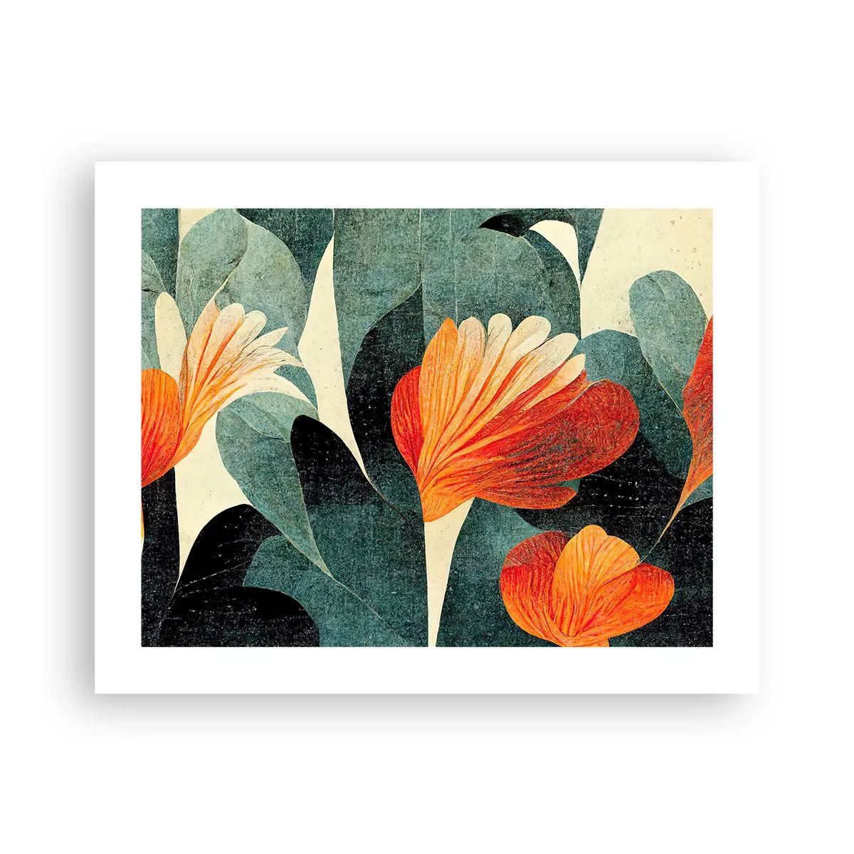 Plakat - Varmen fra troperne og køligheden fra det grønne - 50x40 cm