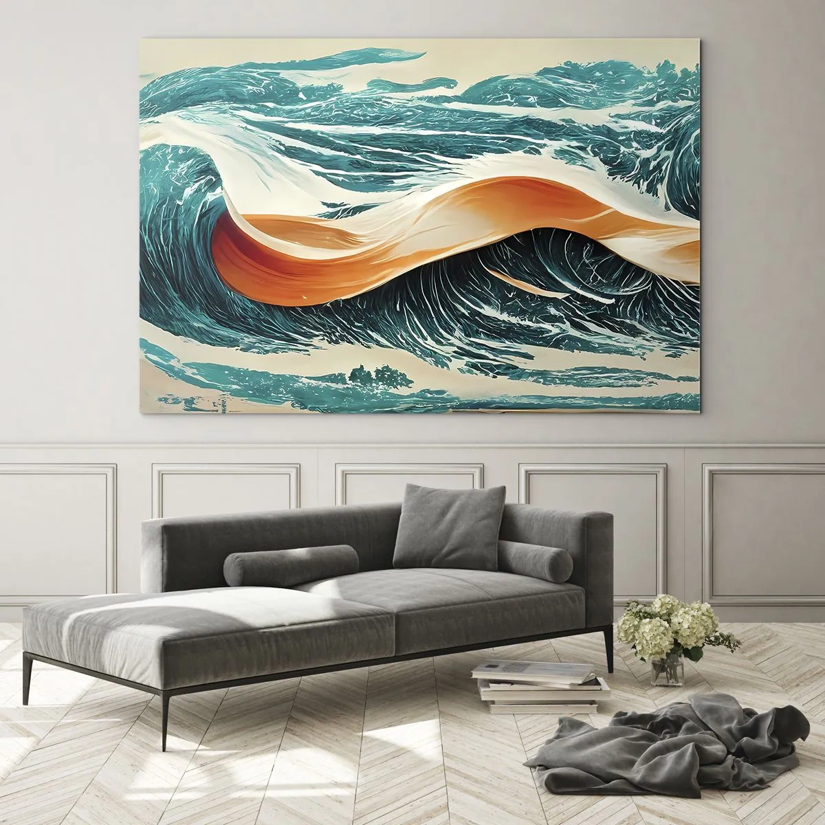 Billede på glas - Surferens drøm - 100x70 cm