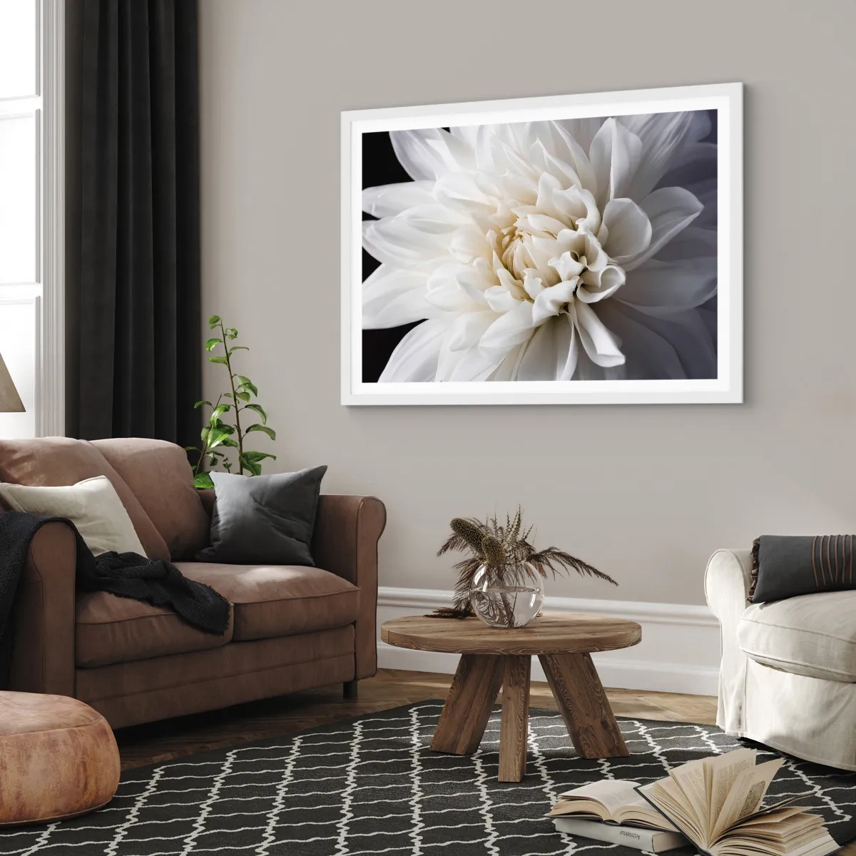 Plakat i hvid ramme - Morgenbrud - 40x30 cm