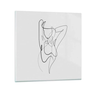 Billede på glas - Virkelig, hvad er du for en person... - 30x30 cm