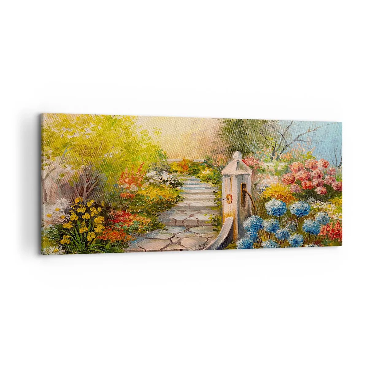 Lærredstryk - Billede på lærred - I fuld blomstring - 120x50 cm