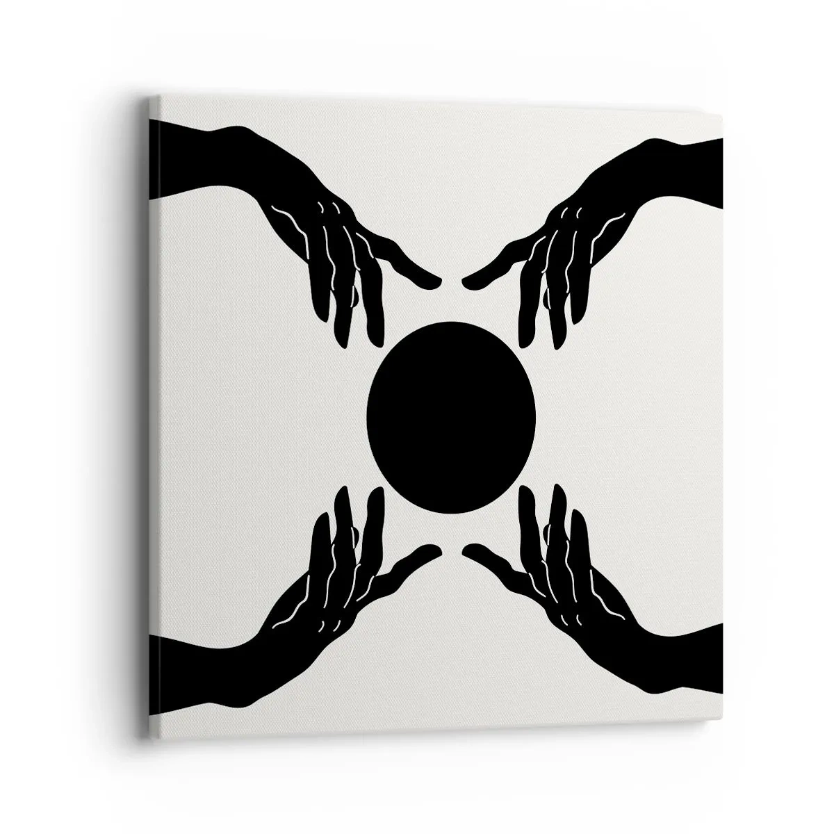 Lærredstryk - Billede på lærred - Et hemmeligt tegn - 40x40 cm