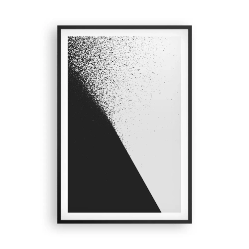 Plakat i sort ramme - Hurtigere og hurtigere, mere og mere - 61x91 cm