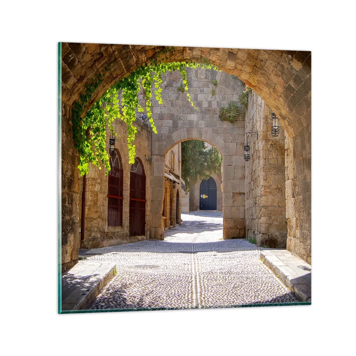 Billede på glas - Et optog vil snart dukke op - 40x40 cm