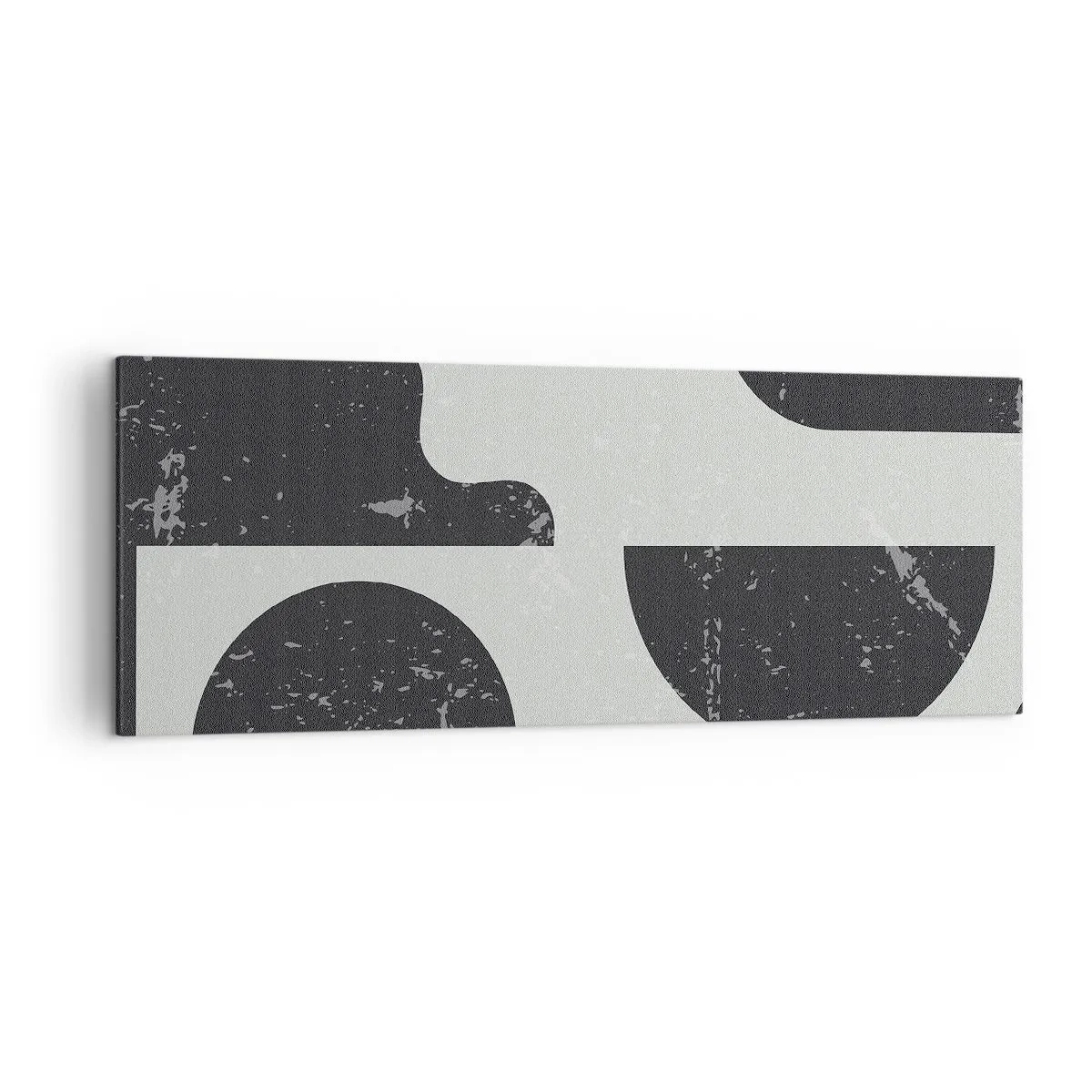 Lærredstryk - Billede på lærred - Komposition over og under - 140x50 cm