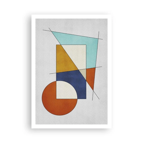 Plakat - Abstraktion: modernistisk leg - 70x100 cm