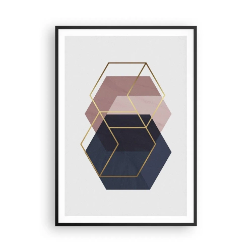 Plakat i sort ramme - Styrken ved enkelhed - 70x100 cm