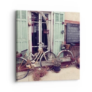 Lærredstryk - Billede på lærred - Længe leve provinsen - 30x30 cm