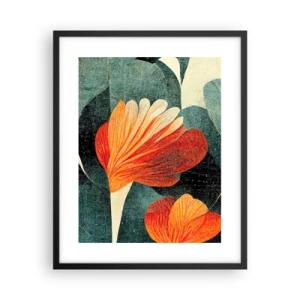 Plakat i sort ramme - Varmen fra troperne og køligheden fra det grønne - 40x50 cm