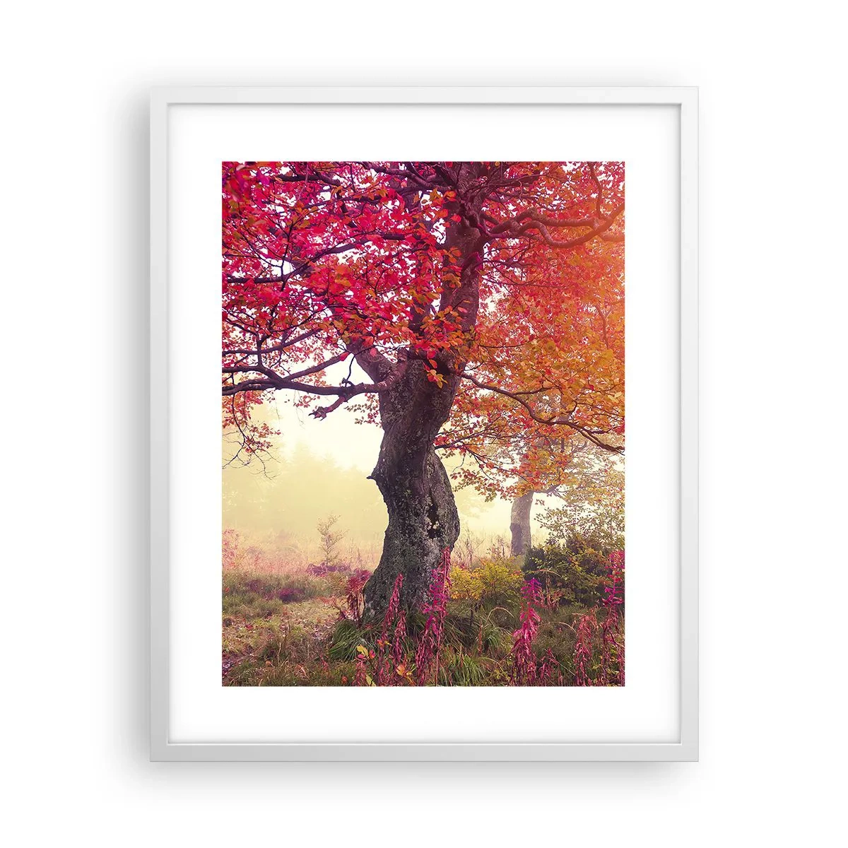 Plakat i hvid ramme - Et væld af blomstring - 40x50 cm