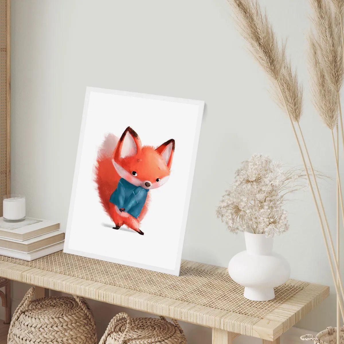 Plakat i hvid ramme - Ser jeg smuk ud i den her? - 50x70 cm