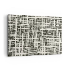 Lærredstryk - Billede på lærred - En sammensætning vævet - 120x80 cm