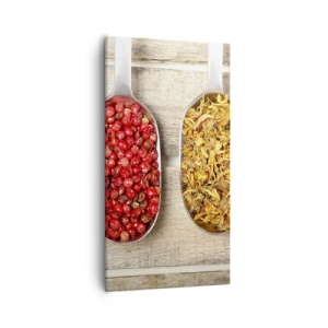 Lærredstryk - Billede på lærred - Magi i køkkenet - 55x100 cm