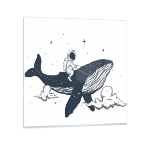 Billede på glas - Et kosmisk eventyr - 60x60 cm