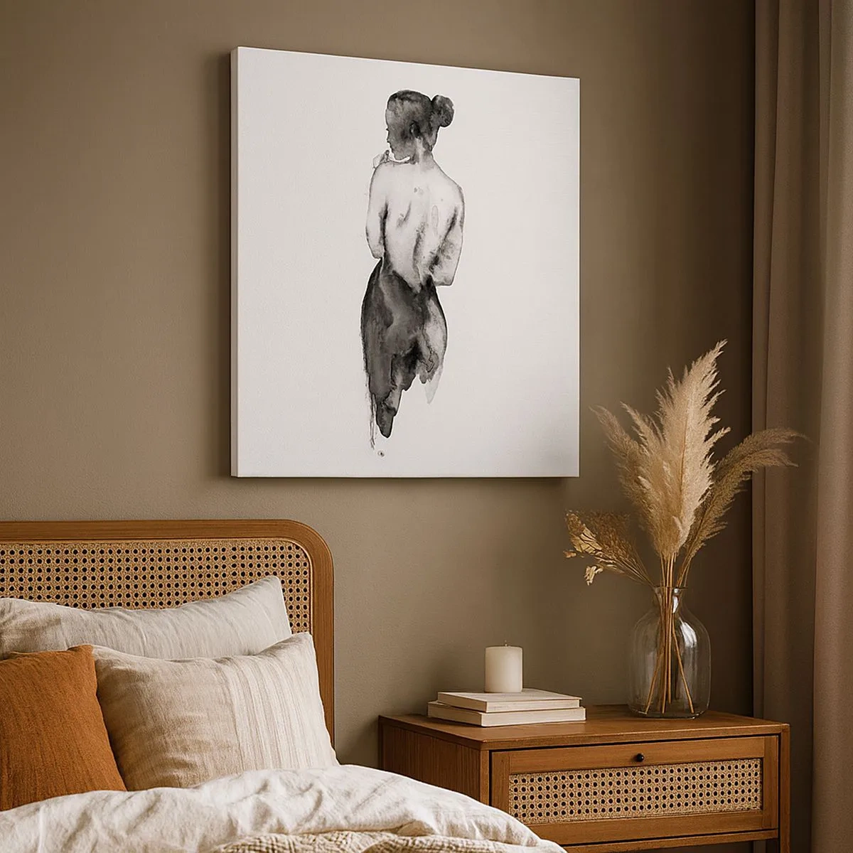 Lærredstryk - Billede på lærred - Med hende forsvinder verden - 30x30 cm