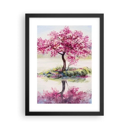 Plakat i sort ramme - Forårsfestival - 30x40 cm