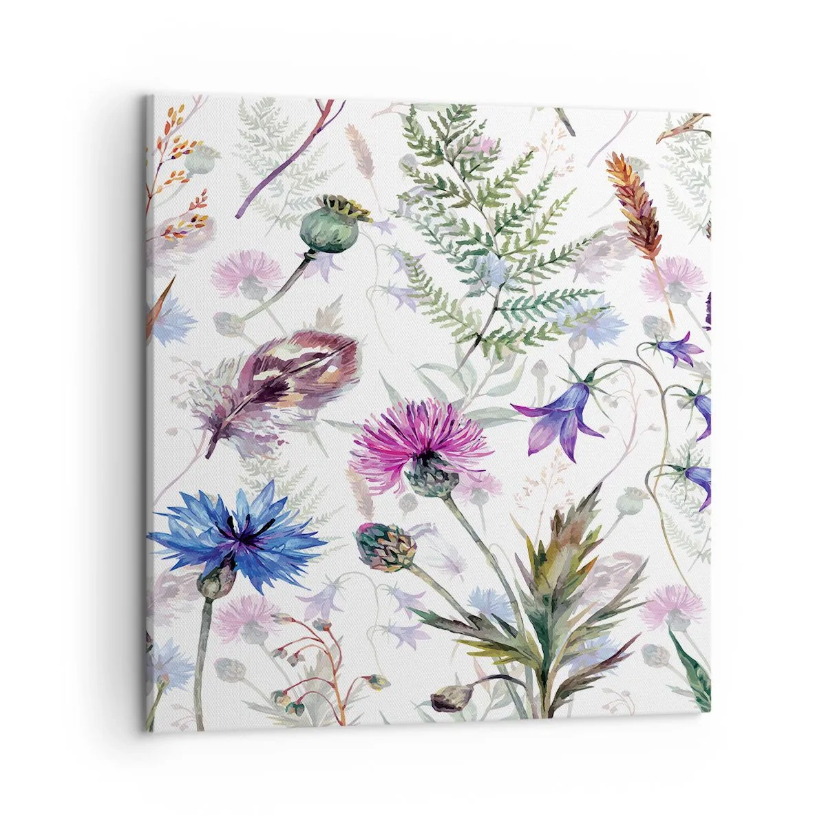 Lærredstryk - Billede på lærred - Polsk herbarium - 50x50 cm