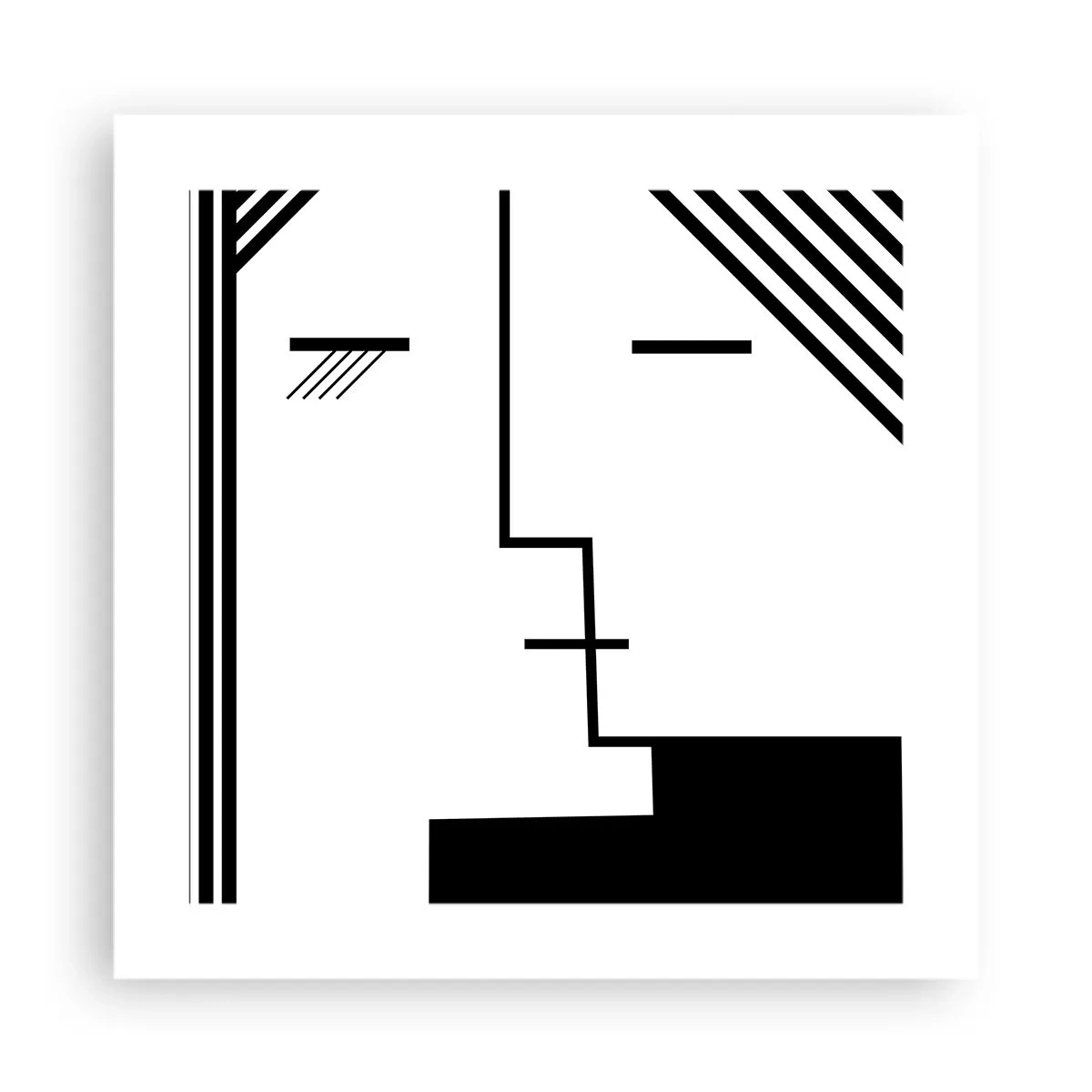 Plakat - Bare et kys - 40x40 cm