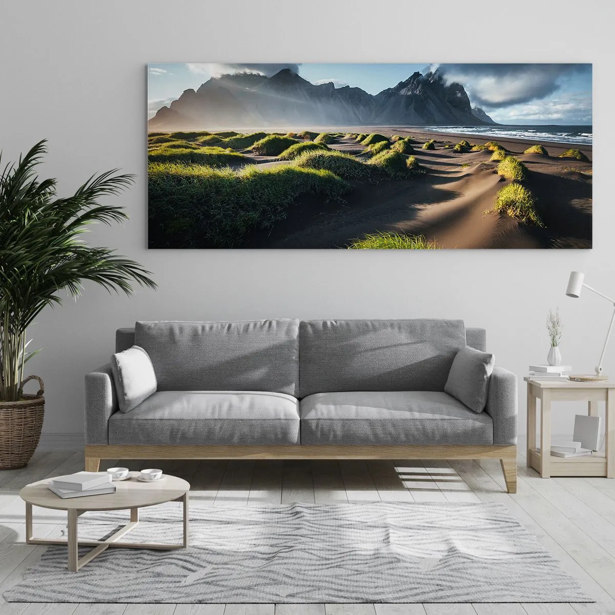 Billede på glas - Harmoni mellem elementerne - 90x30 cm