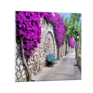 Billede på glas - Lad os mødes så hurtigt som muligt - 60x60 cm