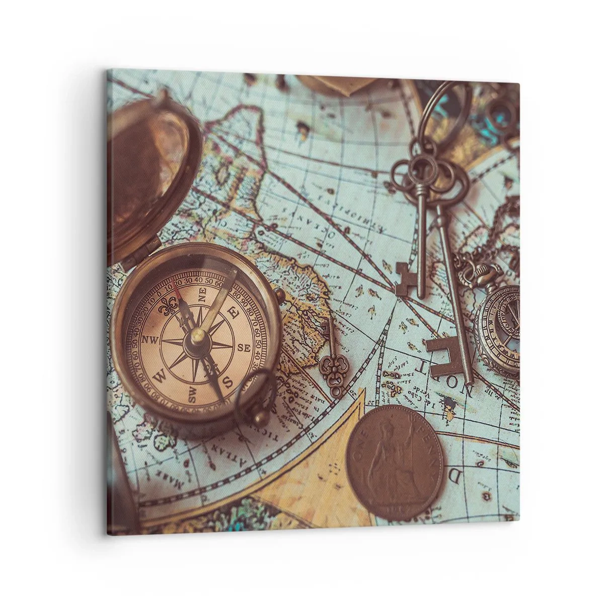 Lærredstryk - Billede på lærred - For eventyreren - 50x50 cm