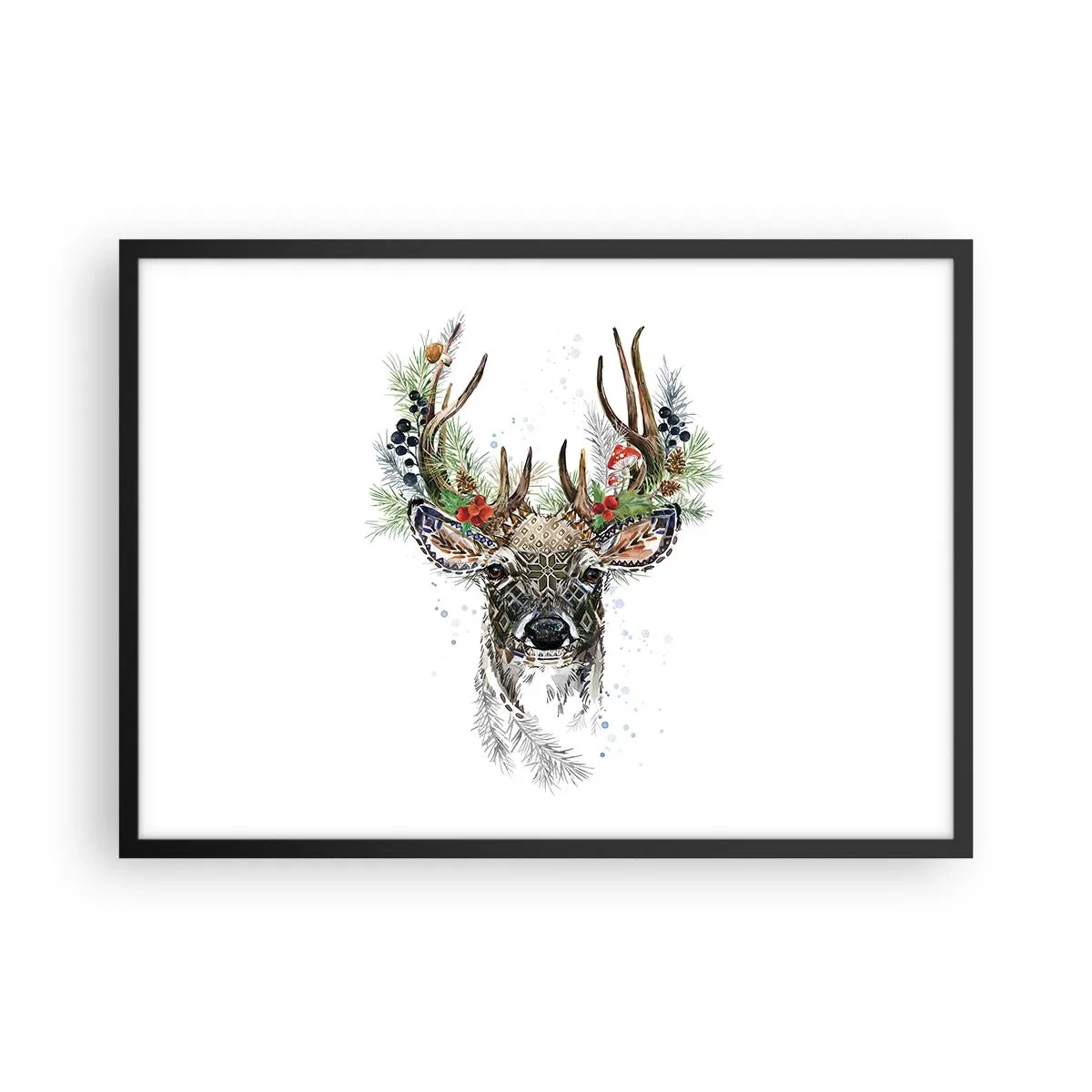 Plakat i sort ramme - I festlig påklædning - 70x50 cm