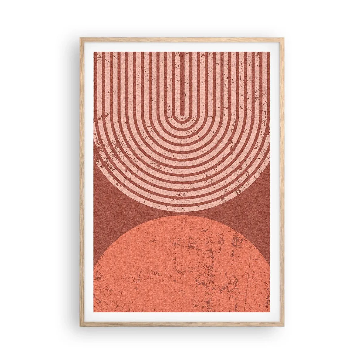 Plakat i ramme af lyst egetræ - Tæt forhold - 70x100 cm