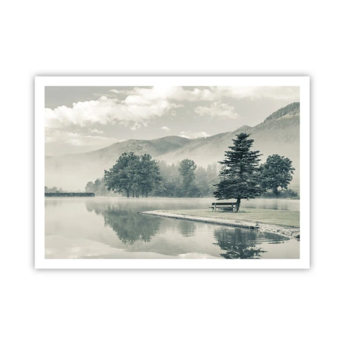 Plakat - Søen sover stadig - 100x70 cm